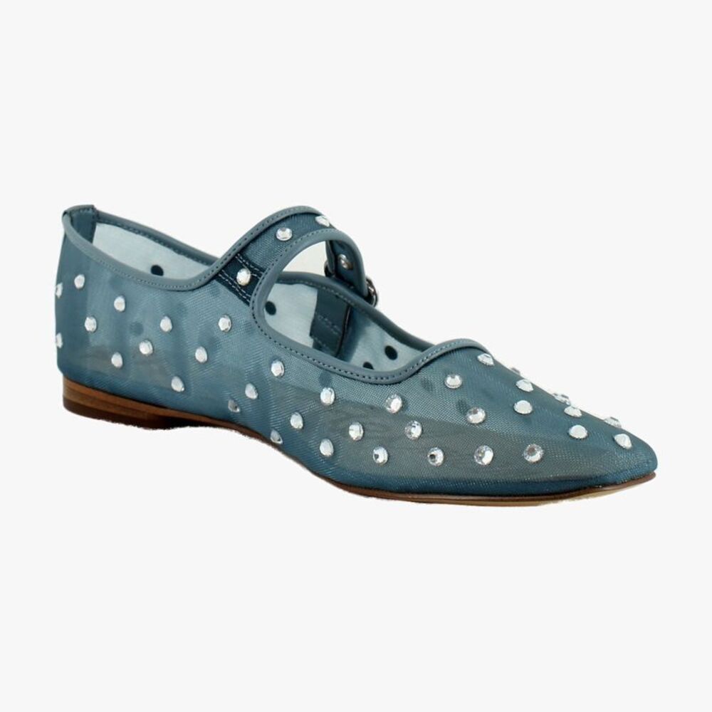 Sam Edelman Michaela Coastal Blue Glitz Mesh